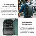 PGYTECH P-CB-020 2-in-1 Wasserdichter, stoßfester Outdoor-Rucksack mit zwei Schultergurten + Umhängetasche, P-CB-020