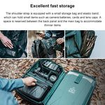 PGYTECH P-CB-020 2-in-1 Wasserdichter, stoßfester Outdoor-Rucksack mit zwei Schultergurten + Umhängetasche, P-CB-020