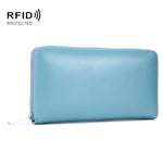 Zweilagiger Rindsleder-Organizer Kartenhalter Multi-Karten RFID Anti-Diebstahl Geldbörse