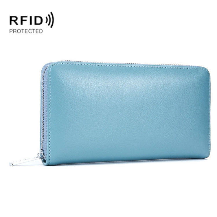 Zweilagiger Rindsleder-Organizer Kartenhalter Multi-Karten RFID Anti-Diebstahl Geldbörse