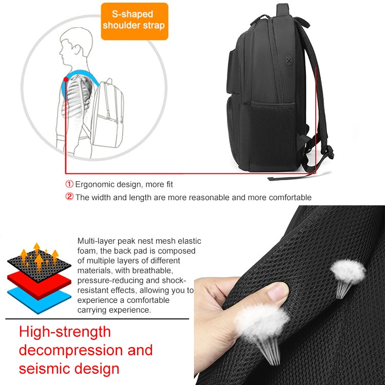 cxs-615 Multifunktionale Oxford Laptoptasche Rucksack