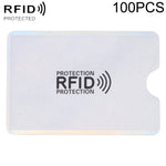 100x RFID-Schutzhüllen aus Aluminiumfolie gegen Diebstahl, Größe: 9,1*6,3 cm, RFID 100 Stk. (Gold), RFID 100 Stk. (Silber)