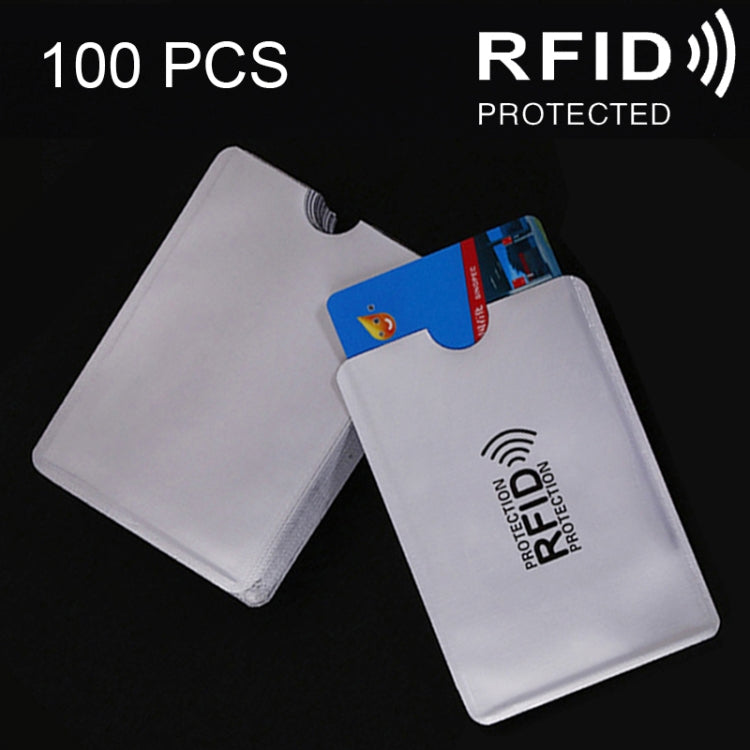100 Stück Aluminiumfolie Karten Schutzhülle RFID Blocker Sicherheitsschild Identity Sleeves Kartenhülle, Größe: 9,1*6,3cm, CCB1077A, CCB1077B, CCB1077C