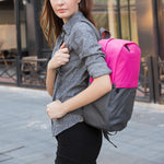 POFOKO XY Serie 13,3 Zoll Modische Farblich abgestimmte Multifunktionale Rucksack Computer Tasche, Größe: S