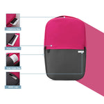 POFOKO XY Serie 13,3 Zoll Modische Farblich abgestimmte Multifunktionale Rucksack Computer Tasche, Größe: S