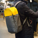 POFOKO XY Serie 14-15,4 Zoll modischer farblich abgestimmter multifunktionaler Rucksack Computer Tasche, Größe: M