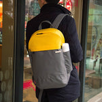POFOKO XY Serie 14-15,4 Zoll modischer farblich abgestimmter multifunktionaler Rucksack Computer Tasche, Größe: M