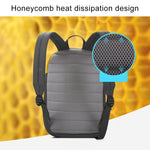 POFOKO XY Serie 14-15,4 Zoll modischer farblich abgestimmter multifunktionaler Rucksack Computer Tasche, Größe: M