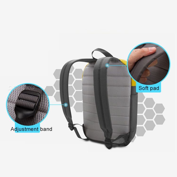 POFOKO XY Serie 14-15,4 Zoll modischer farblich abgestimmter multifunktionaler Rucksack Computer Tasche, Größe: M