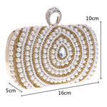 Damenmode Bankett Party Perlen-Handtasche