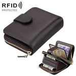 KB132 Damen Vollnarbenleder Multifunktionale RFID Geldbörse/Kartenetui/Führerscheintasche