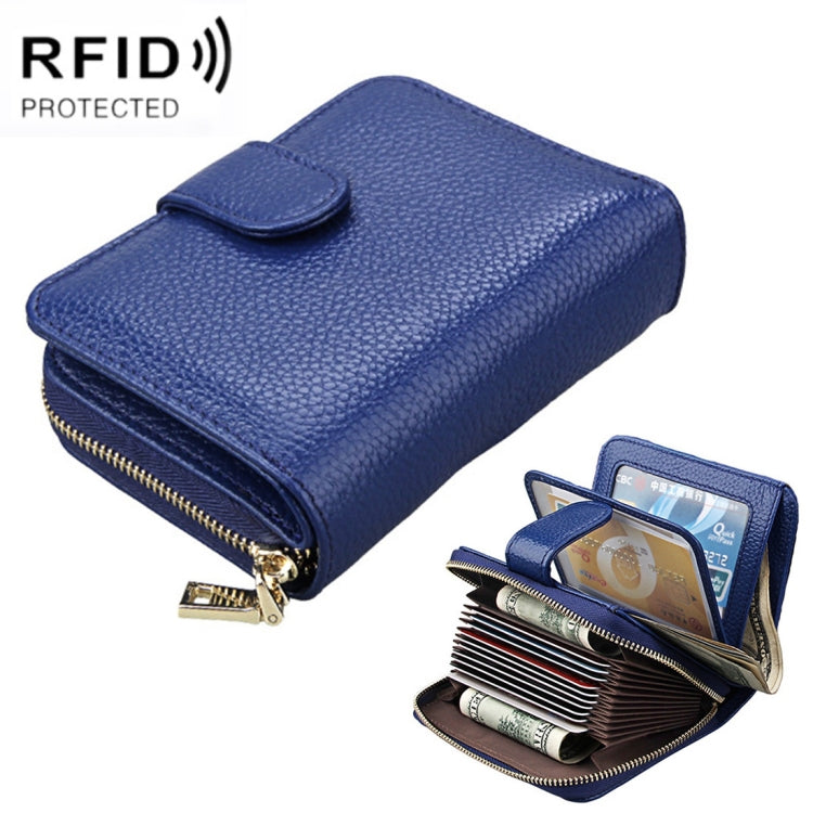 KB132 Damen Vollnarbenleder Multifunktionale RFID Geldbörse/Kartenetui/Führerscheintasche
