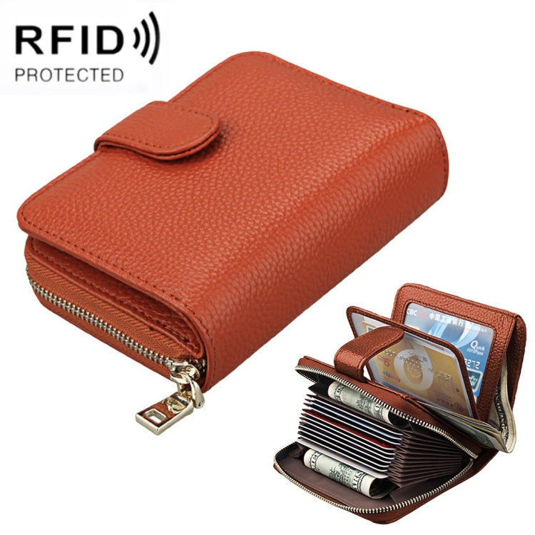 KB132 Damen Vollnarbenleder Multifunktionale RFID Geldbörse/Kartenetui/Führerscheintasche