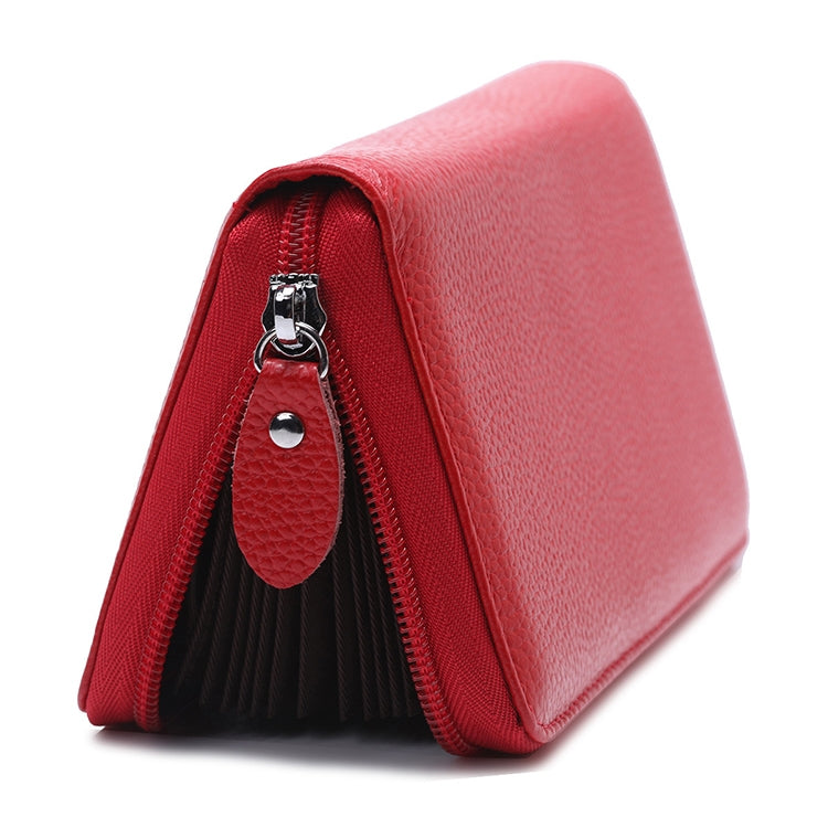 902 Antimagnetische RFID-Litschi-Textur Damen Geldbörse mit großer Kapazität, Handtasche, Handytasche mit Kartenfächern