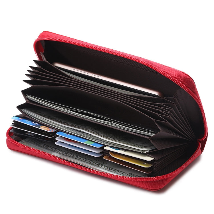 902 Antimagnetische RFID-Litschi-Textur Damen Geldbörse mit großer Kapazität, Handtasche, Handytasche mit Kartenfächern