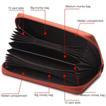 902 Antimagnetische RFID-Litschi-Textur Damen Geldbörse mit großer Kapazität, Handtasche, Handytasche mit Kartenfächern