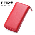 902 Antimagnetische RFID-Litschi-Textur Damen Geldbörse mit großer Kapazität, Handtasche, Handytasche mit Kartenfächern