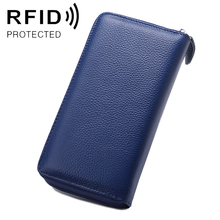 902 Antimagnetische RFID-Litschi-Textur Damen Geldbörse mit großer Kapazität, Handtasche, Handytasche mit Kartenfächern