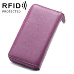902 Antimagnetische RFID-Litschi-Textur Damen Geldbörse mit großer Kapazität, Handtasche, Handytasche mit Kartenfächern