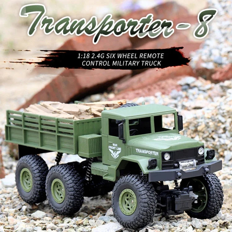 JJR/C 1:18 2,4 GHz 4-Kanal-Fernsteuerung Dongfeng 8 Sechsrad-Panzerwagen-Spielzeug, Dongfeng 8 (Grün), Dongfeng 8 (Gelb)