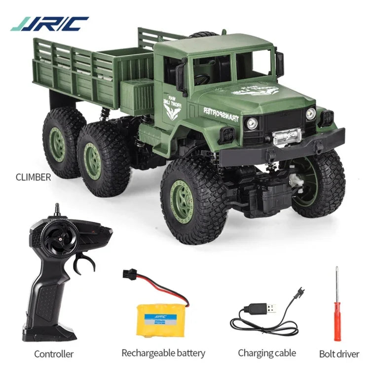 JJR/C 1:18 2,4 GHz 4-Kanal-Fernsteuerung Dongfeng 8 Sechsrad-Panzerwagen-Spielzeug, Dongfeng 8 (Grün), Dongfeng 8 (Gelb)