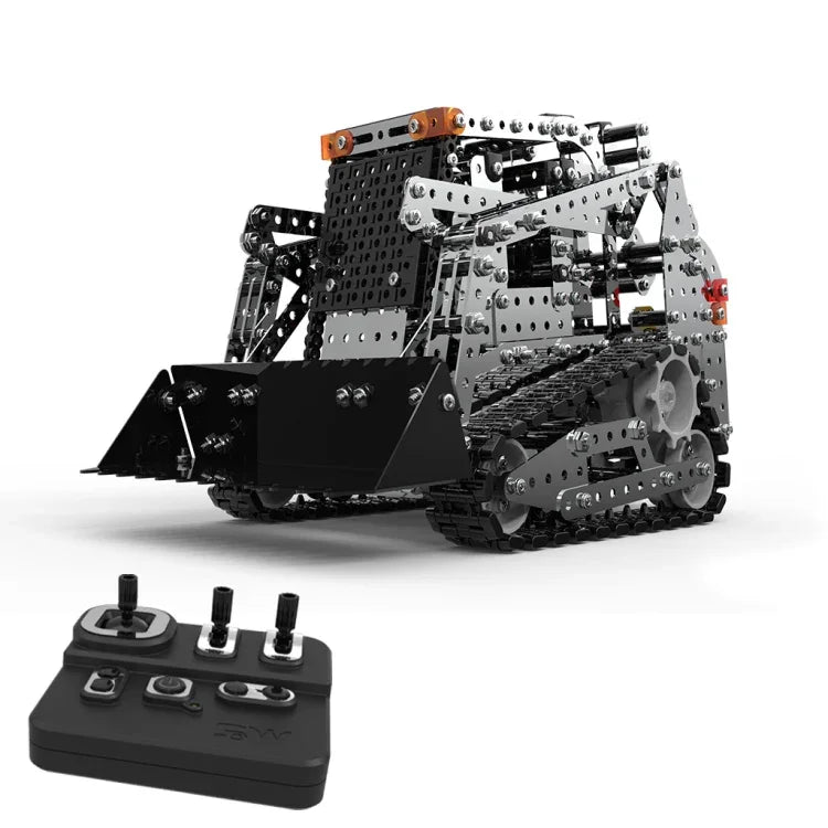 MoFun SW(RC)-008 2,4-GHz-Funkfernbedienung 10-Kanal-Caterpillar-Gabelstapler Kinder-DIY-Edelstahl-Bausatz, SW(RC)-008
