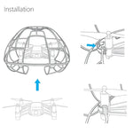 PGYTECH Kugelförmiger Schutzkäfig für DJI TELLO, passend für DJI TELLO Käfig