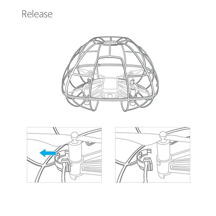 PGYTECH Kugelförmiger Schutzkäfig für DJI TELLO, passend für DJI TELLO Käfig