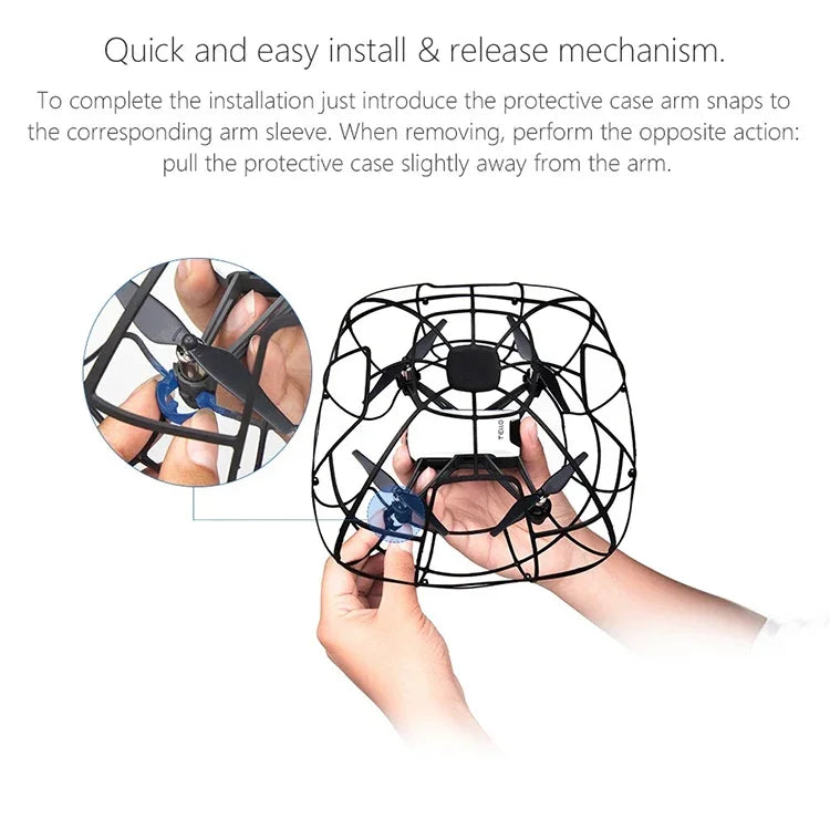 PGYTECH Kugelförmiger Schutzkäfig für DJI TELLO, passend für DJI TELLO Käfig