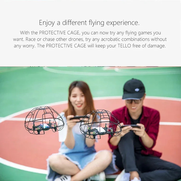PGYTECH Kugelförmiger Schutzkäfig für DJI TELLO, passend für DJI TELLO Käfig