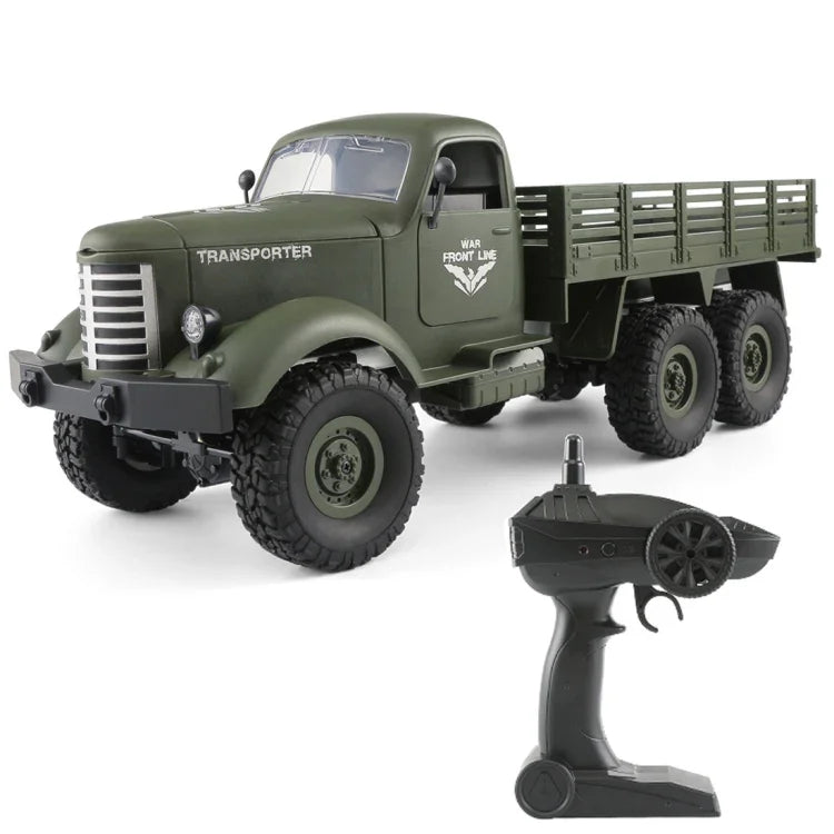 JJR/C Q60 Transporter-1 Komplettmodell 1:16 Mini 2,4 GHz RC 6WD Kettenfahrzeug Offroad Militär-LKW Spielzeug, Q60