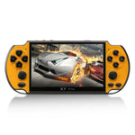 X7 Plus Retro Classic Games Handheld-Spielkonsole mit 5,1-Zoll-HD-Bildschirm und 8 GB Speicher, unterstützt MP4/E-Books, X7 Plus (Gelb + Rot), X7 Plus (Gelb), X7 Plus (Blau + Rot), X7 Plus (Blau), X7 Plus (Rot)