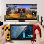 X7 Plus Retro Classic Games Handheld-Spielkonsole mit 5,1-Zoll-HD-Bildschirm und 8 GB Speicher, unterstützt MP4/E-Books, X7 Plus (Gelb + Rot), X7 Plus (Gelb), X7 Plus (Blau + Rot), X7 Plus (Blau), X7 Plus (Rot)