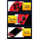 X7 Plus Retro Classic Games Handheld-Spielkonsole mit 5,1-Zoll-HD-Bildschirm und 8 GB Speicher, unterstützt MP4/E-Books, X7 Plus (Gelb + Rot), X7 Plus (Gelb), X7 Plus (Blau + Rot), X7 Plus (Blau), X7 Plus (Rot)