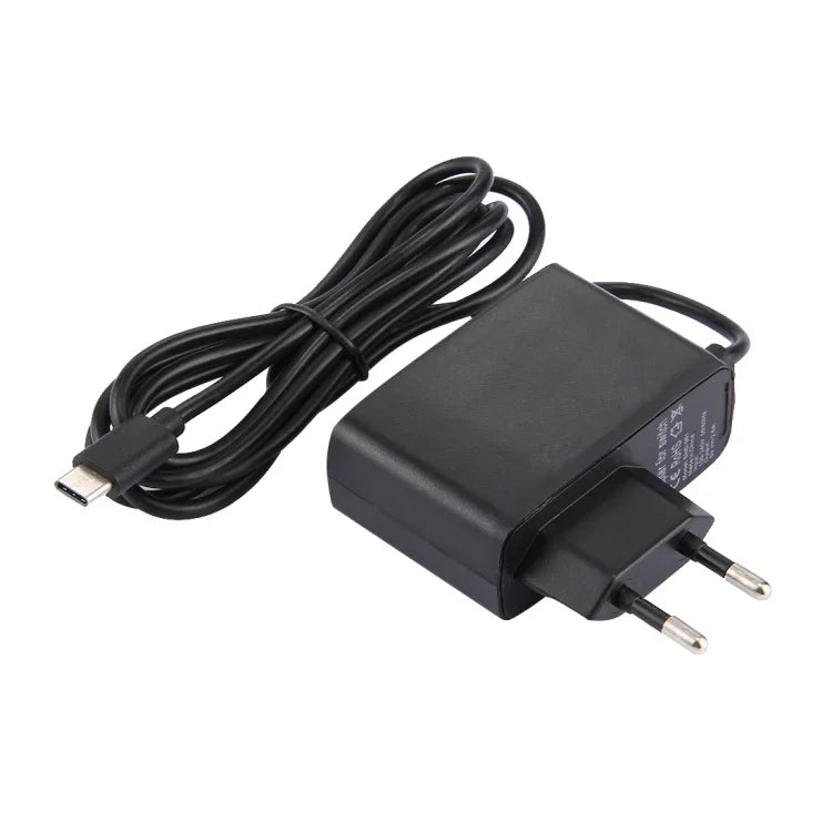 Netzteil für Nintendo Switch NS Spielkonsole, 5 V Gleichstrom, Kabellänge: 1,5 m, EU-Stecker (schwarz), passend für Switch NS (EU-Stecker)