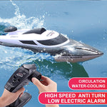 HongXunJie HJ806 2,4-GHz-Hochgeschwindigkeits-Rennboot mit Wasserkühlung, Fernbedienung, automatischer Kippfunktion und 200 m Reichweite