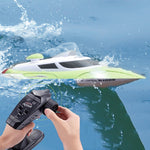 HongXunJie HJ806 2,4-GHz-Hochgeschwindigkeits-Rennboot mit Wasserkühlung, Fernbedienung, automatischer Kippfunktion und 200 m Reichweite