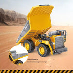 MoFun 1048 2.4G ferngesteuertes Neun-Kanal-Lastbau-Fahrzeug 1:24 Multifunktions-Mining-Truck Kipper, 1048(Silber)
