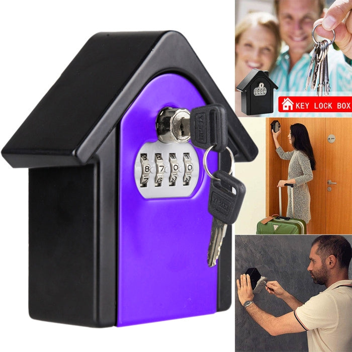 Sicherheitsbox in Hüttenform mit Zahlenschloss, Wandschrank, Tresor, inklusive 1 Schlüssel
