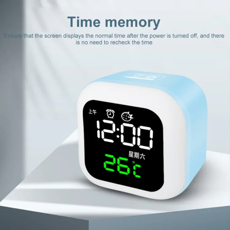 USB Smart Home Uhr mit Nachtlicht & Memory-Funktion & LED-Anzeige, Smart Clock