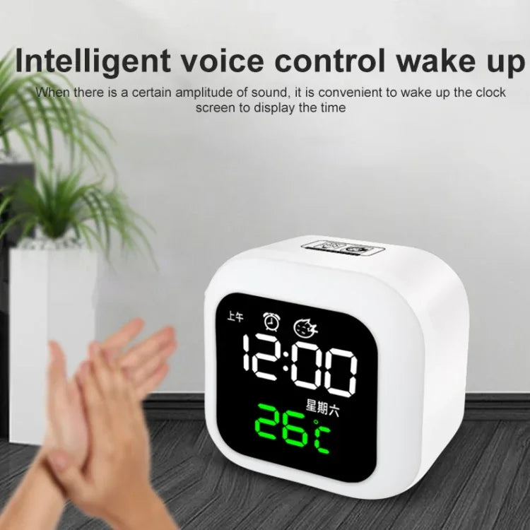 USB Smart Home Uhr mit Nachtlicht & Memory-Funktion & LED-Anzeige, Smart Clock