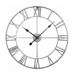 45cm Retro Wohnzimmer Eisen Runde römische Ziffern Leise Dekorative Wanduhr, 45cm