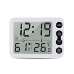 TS-9606-WR Großbildschirm Alarm-Timer Temperatur-Feuchtigkeitsmesser (Weiß Rot)
