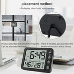 TS-9606-WR Großbildschirm Alarm-Timer Temperatur-Feuchtigkeitsmesser (Weiß Rot)