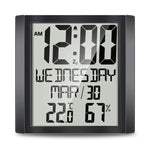 TS-8608 Multifunktions-Großbildschirm-Uhr Haushalt Kreatives Thermometer Hygrometer, TS-8608