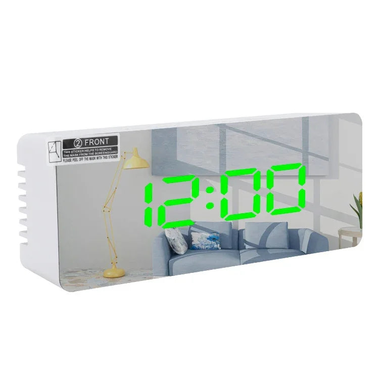 TS-S69-R Multifunktionaler LED-Wecker Akku-/Plug-in-Lade-Doppelzweck-Schminkspiegeluhr, TS-S69-G, TS-S69-HW