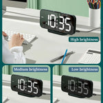 8821 LED-Spiegel Dual-Use Wecker mit Schlummerfunktion, 8821(Schwarz), 8821(Weiß)