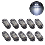 10 PCS Car Truck Trailer Piranha LED Side Marker Indicator Lights Bulb Lamp, Light Color: Yellow, Yellow, White Light