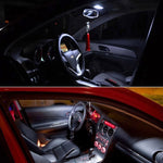 2 PCS Festoon 39mm 2W 200LM White Light 20 LED SMD 4014 Error Free License Plate Lights Car Light Bulb, 39mm