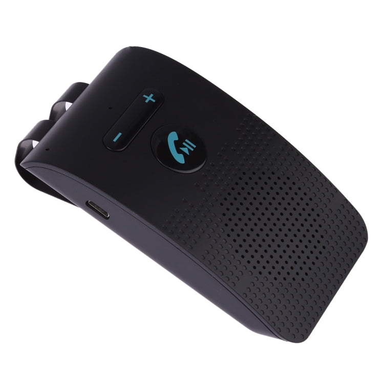 SP09 Multipoint Wireless Bluetooth V4.2 Freisprechanlage für das Auto, unterstützt Sprachausgabe und Vibrationssensor